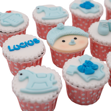 Load image into Gallery viewer, Baby&#39;s First Blue Cupcakes
