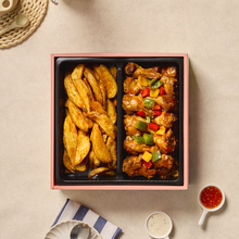 Load image into Gallery viewer, Grilled Drumlets and Potato Wedges Box
