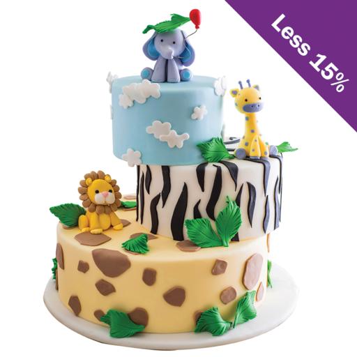 Animal Kingdom Cake (PC613) – Isher Eggless Bakers