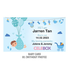 Load image into Gallery viewer, Celebox Baby Full Month B1 Baby Card Design
