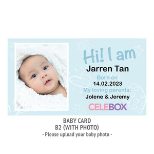 Celebox Baby Full Month B2 Baby Card Design