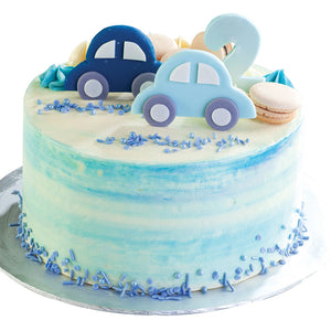 Celebox Blue Car Cake (Cream)