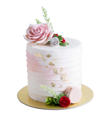 Celebox Rustic Rose Gold Theme Cake